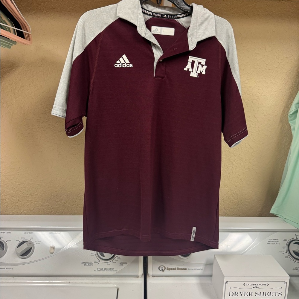 Texas A&M Adidas Men's Polo